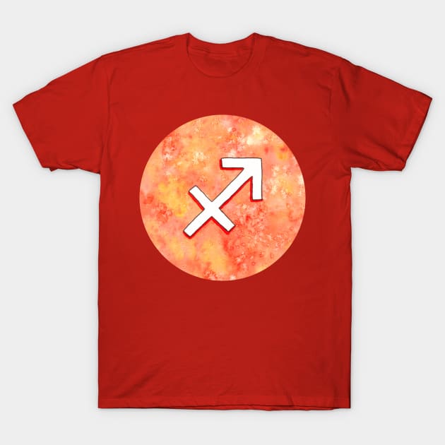 Sagittarius astrological sign T-Shirt by Savousepate